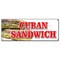 Signmission Cuban Sandwich Banner Heavy Duty 13 Oz Vinyl with Grommets B-Cuban Sandwich - alternate 1